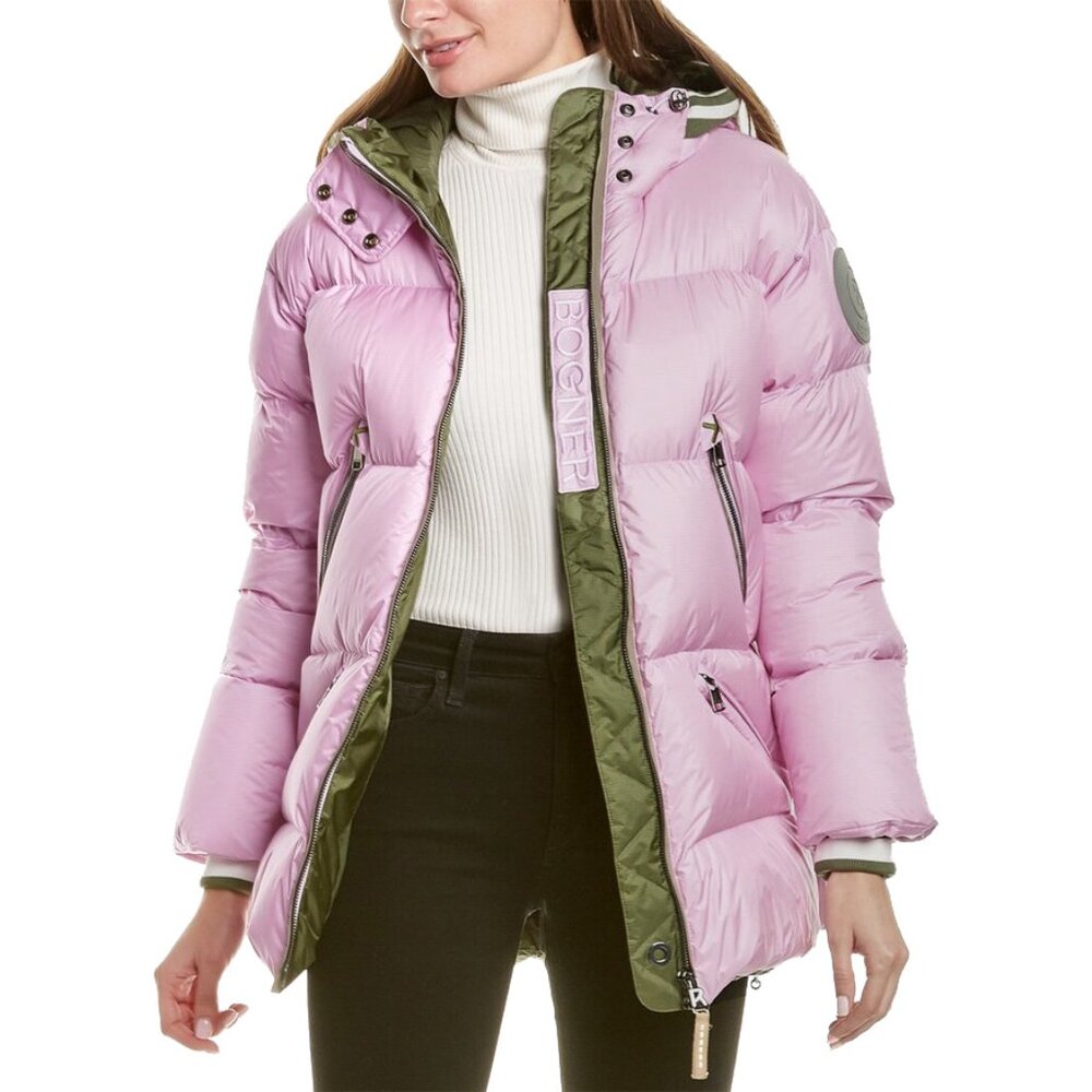 NEW $2100 Bogner Harper-D Down Puffer Jacket!  8 Lavender Purple  Insulated Hood